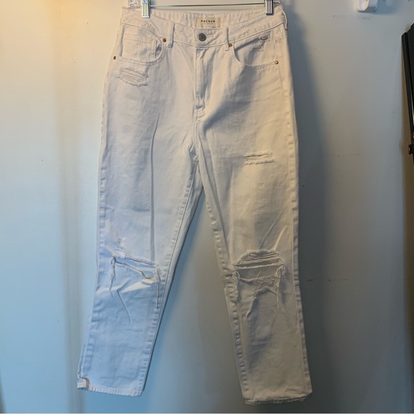 PacSun Women’s Eco White Ripped 90s Mom Jeans Size 29 - Picture 5 of 8